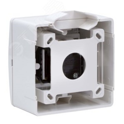Коробка для миниканалов с силовой розеткой