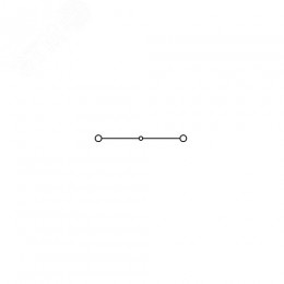 Клемма проходная, винтовой зажим, 2 точки подключения, 35 кв.мм, синяя