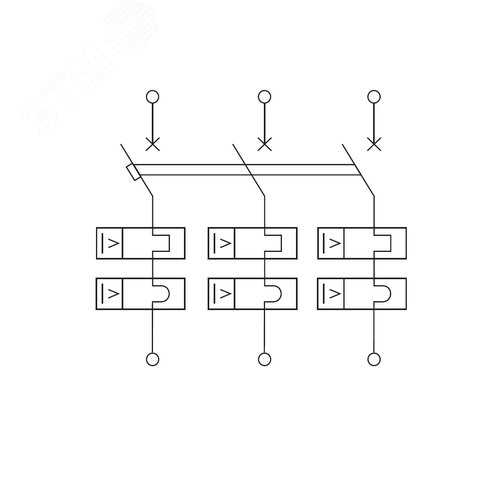 Выключатель автоматический модульный YON max типа MD125H, 10кА, 3 полюса, хар-ка C, 100А