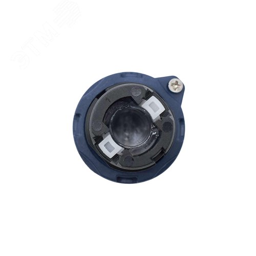 Головка переключателя на 2 положения с возвратом стандартная ручка, черный, алюминий