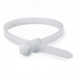 Хомут P6.6 с монтажным отверстием M4, белый 3,6x15 (100 шт./упак)