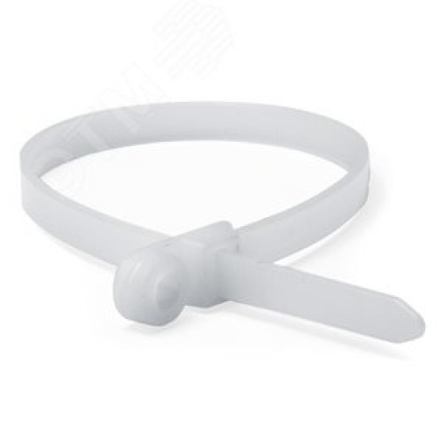 Хомут P6.6 с монтажным отверстием M4, белый 3,6x15 (100 шт./упак)