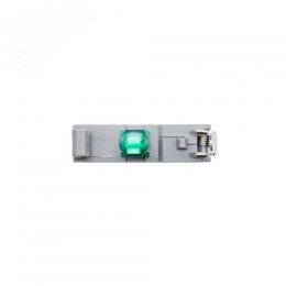 Контактный блок с клеммными зажимами под винт со светодиодом на 9-24В, зеленый