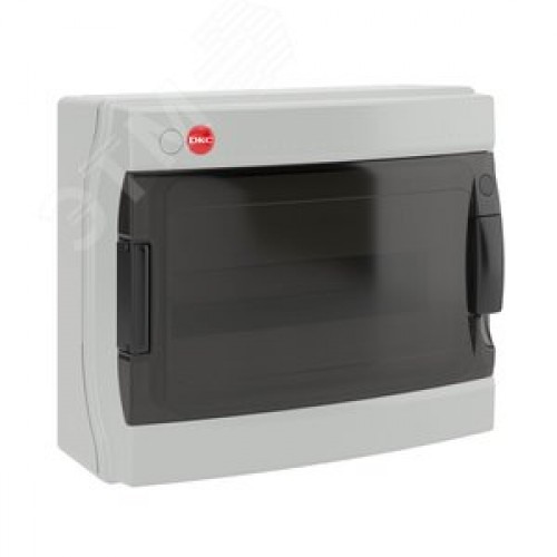 Щит настенный с дверцей 12 модулей IP65 серый с   клеммным блоком 63А