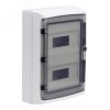 Щит настенный с дверцей 24 модуля IP65 серый с    клеммным блоком 63А