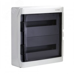 Щит настенный с дверцей 36 модулей IP65 серый с   клеммным блоком 63А