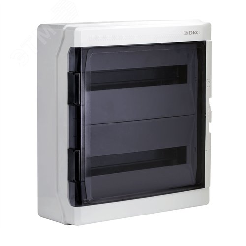 Щит настенный с дверцей 36 модулей IP65 серый с   клеммным блоком 63А