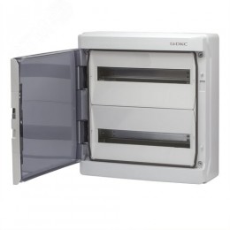 Щит настенный с дверцей 36 модулей IP65 серый с   клеммным блоком 63А