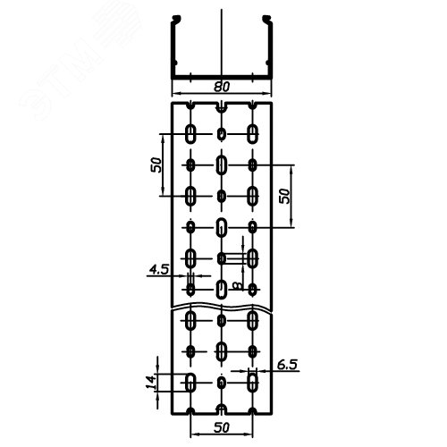 Короб перфорированный RL12 80x60 серый QUADRO