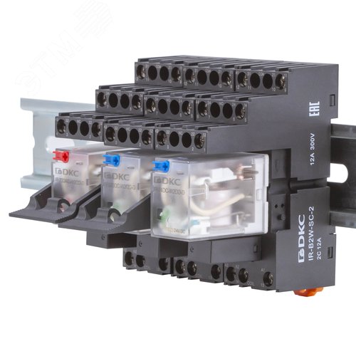 Колодка с винтовыми клеммами для реле на 4 группы IR-24DC/220DC/230AC-4CO