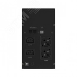 Источник бесперебойного питания line-interactive, Info LCD 2000 ВА/1200 Вт, 1/1, 2xIEC C13, 2xSchuko, USB + RJ45, LCD, 2x9Aч