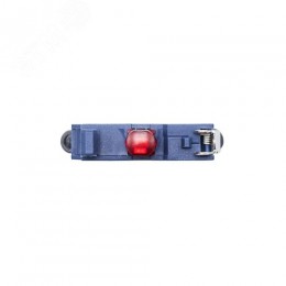 Контактный блок с клеммным безвинтовым зажимом со светодиодом на 220В, красный