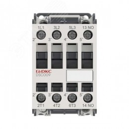 Магнитный контактор YON DSC009 9A 4кВт AC3 3P кат.220В AC 1НО