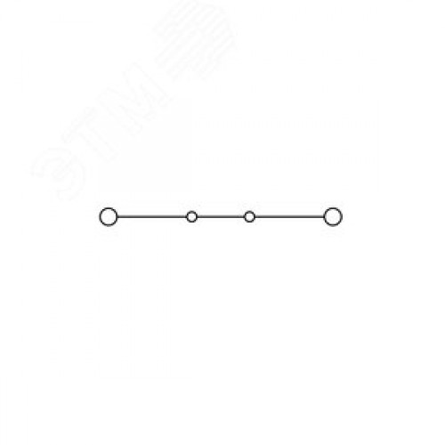 Клемма проходная, винтовой зажим, 2 точки подключения, 10 кв.мм, серая