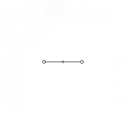 Клемма проходная, винтовой зажим, 2 точки подключения, 35 кв.мм, синяя