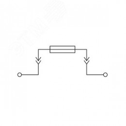 Клемма для предохранителя, винтовой зажим, 2 точки подключения, 4 кв.мм, серая