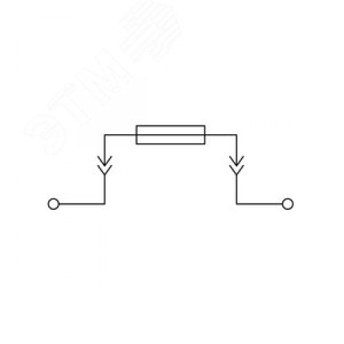 Клемма для предохранителя, винтовой зажим, 2 точки подключения, 4 кв.мм, серая
