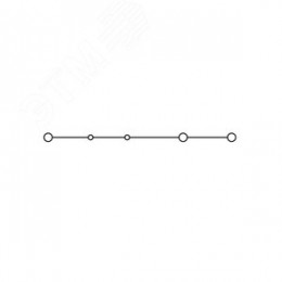 Клемма проходная, зажим push-in, 3 точки подключения, 2.5 кв.мм, серая