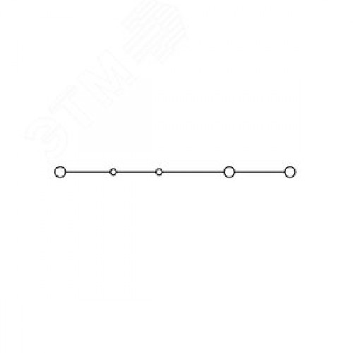 Клемма проходная, зажим push-in, 3 точки подключения, 2.5 кв.мм, синяя