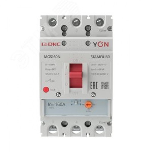 Выключатель автоматический YON MGS160 3P 128-160 A 36 kA