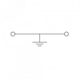 Клемма заземления, винтовой зажим, 2 точки подключения, 16 кв.мм