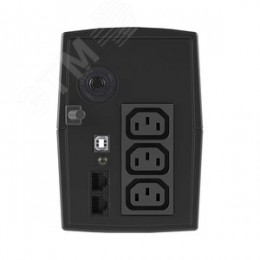 Источник бесперебойного питания line-interactive, Info LCD 600 ВА/360 Вт, 1/1, 3xIEC C13, USB + RJ45, LCD, 1x7Aч