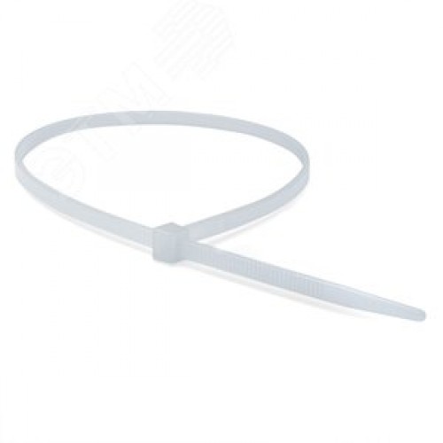 Хомут 2.5x200 белый стандартный P6.6 (100 шт./упак)
