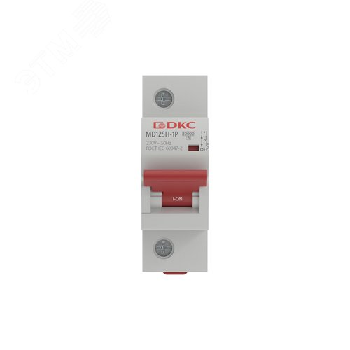 Выключатель автоматический модульный ON max типа MD 125 H, 10 кА, 1 полюс, хар-ка C, 100 А