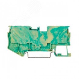 Клемма заземления, зажим push-in, 4 точки подключения, 2.5 кв.мм