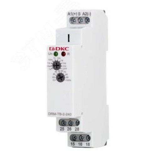 Реле времени, задержка выключения, конфигурация контакта 2CO, AC/DC 12-240 В