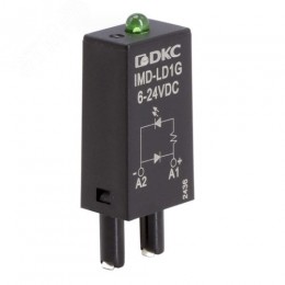 Модуль индикации и защиты, LED зеленый+диод A1+, 6-24V DC