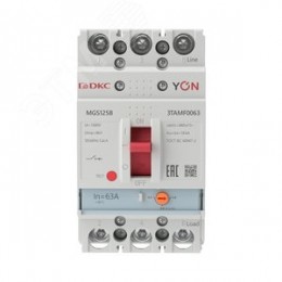 Выключатель автоматический YON MGS125 3P 50,4-63 A 18 kA