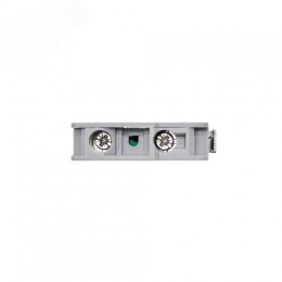 Контактный блок с клеммными зажимами под винт со светодиодом на 9-24В, зеленый