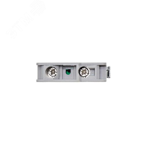 Контактный блок с клеммными зажимами под винт со светодиодом на 9-24В, зеленый