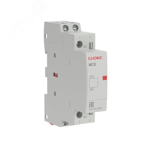 Контактор модульный YON max типа MCU, 2P, 20A, 240В, 1НО+1НЗ