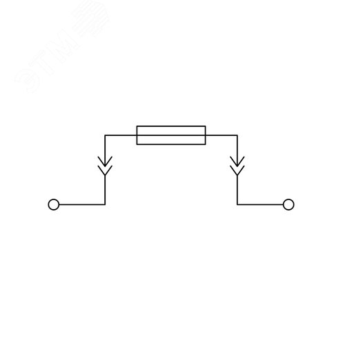 Клемма для предохранителя, винтовой зажим, 2 точки подключения, 4 кв.мм, серая