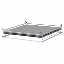 Светильник светодиодный ДВО-34w 3500лм 4000К microprisma-opal IP54/IP20 KROKUS-PANEL