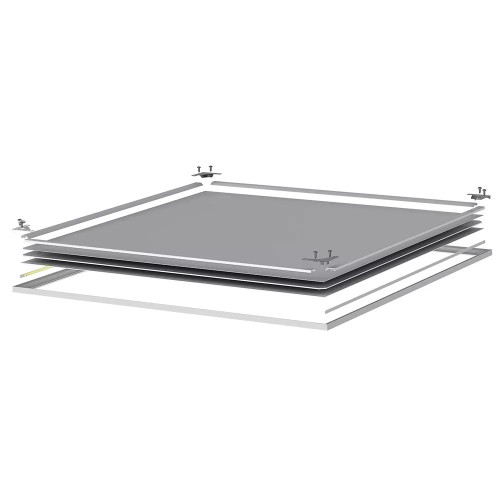 Светильник светодиодный ДВО-34w 3500лм 4000К microprisma-opal IP54/IP20 KROKUS-PANEL