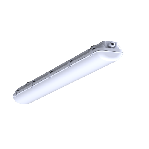 Светильник светодиодный CSVT SLIM 32 1262х124х85 CRI80 5000 milky IP65 II серый подвесной/накладной