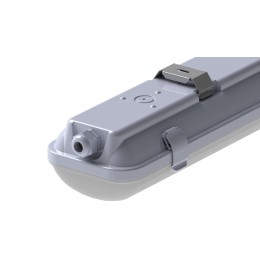 Светильник светодиодный CSVT SLIM 32 1262х124х85 CRI80 4000 milky IP65 II серый подвесной/накладной