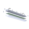 Светильник светодиодный CSVT SLIM 32 1262х124х85 CRI80 5000 milky IP65 II серый подвесной/накладной