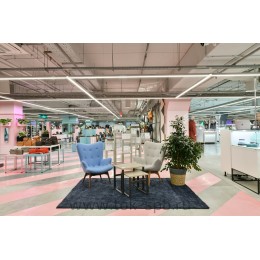 Светильник светодиодный CSVT VOLGA-SLIM 36 1510х70х65 CRI80 5000 milky IP20 белый подвесной/накладной