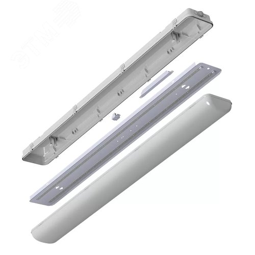 Светильник светодиодный ДСП-38w 5000лм 4000К milky IP65 ICEBERG