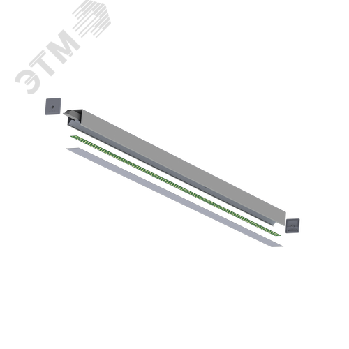 Светильник светодиодный CSVT CUBO 36 750x80x50    CRI80 4000 opal-sand IP20 белый подвесной