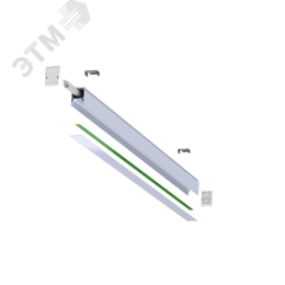 Светильник светодиодный FLORA-50 70 CRI80 4000 microprisma-opal IP40 красный RAL3020 подвесной/накладной met AB SW-007
