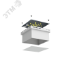 Светильник светодиодный ДВО-8w 800Лм 4000К opal-sand IP40 LED-GR