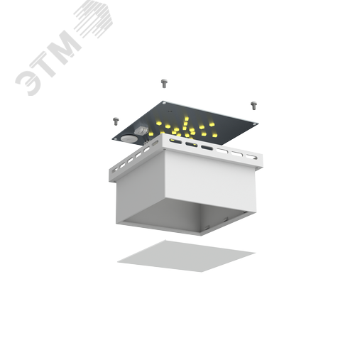 Светильник светодиодный ДВО-8w 800Лм 4000К opal-sand IP40 LED-GR