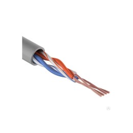 Витая пара U/UTP 2PR 24AWG CAT5e PATCH PVC IN серый, 305 м