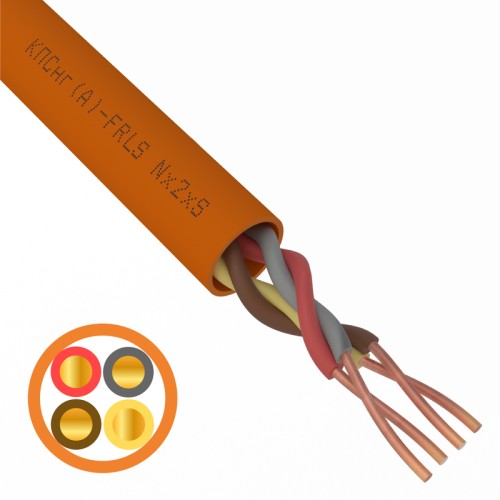 Кабель огнестойкий КПСнг(А)-FRLS 2x2x0,50 кв.мм, 200 м,