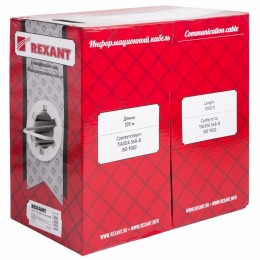 Витая пара F/UTP 4PR 24AWG CAT5e PATCH PVC IN серый 305 м